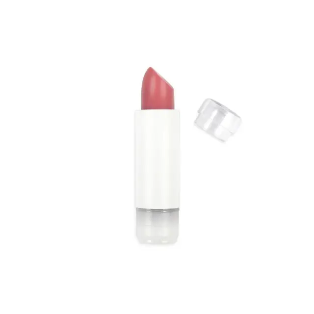 Zao Organic Color & Repulp Balm Refill - Βιολογικό balm χειλιών με απαλό χρώμα & φυσικό όγκο (Ανταλλακτικό) - 485 Pink Nude