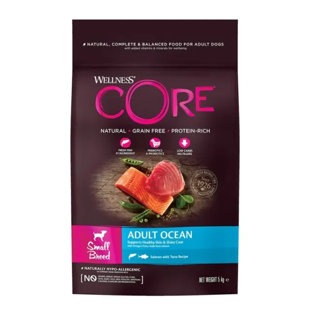 Wellness Core Adult Small Breed Ξηρά Τροφή Σκύλου Σολομός & Τόνος Χωρίς Σιτηρά 1.5kg 2