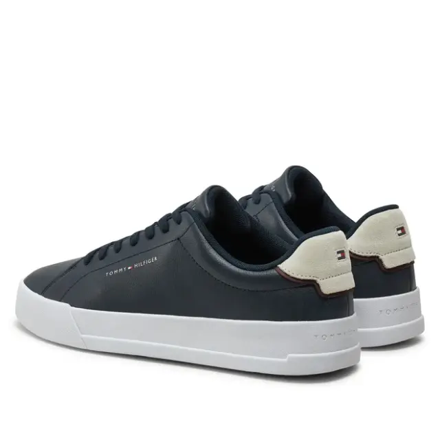 Tommy Hilfiger - Ανδρικά Sneakers Th Court Lth Detail Ess FM0FM05367-DW5 Μπλε Ναυτικό - 44 3