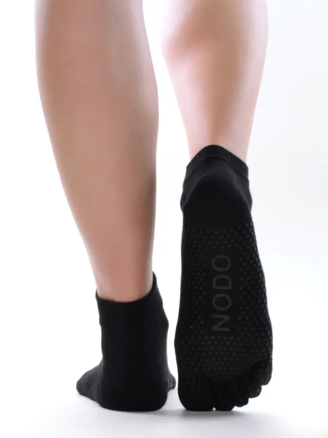 NODO Βαμβακερή Αντιολισθητική Κάλτσα Yoga & Pilates με Δάχτυλα Toe Socks Μονόχρωμη 3