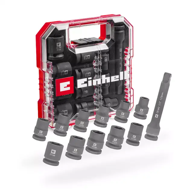 Einhell 49109283 - Σετ καρυδάκια αυτοκινήτου L-CASE 12 τεμαχίων