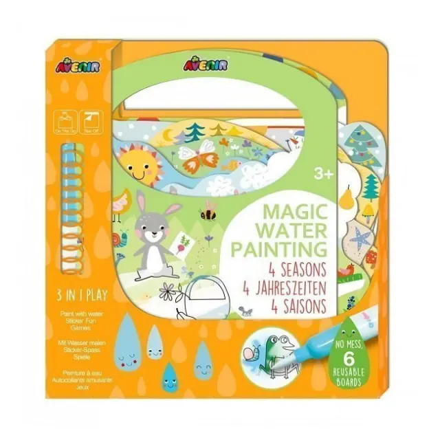 Avenir Magic Water Painting 4 Seasons Βιβλίο Ζωγραφικής με Νερό για Ηλικίες 3+