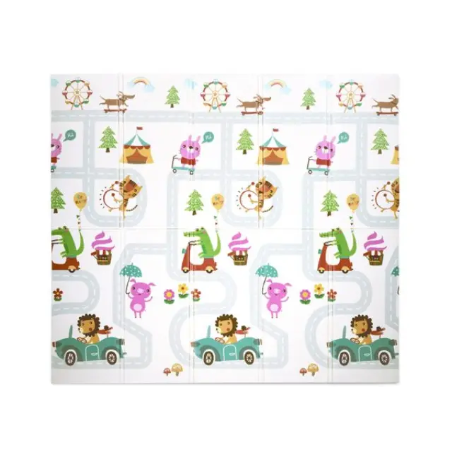 Lorelli Χαλάκι Παιχνιδιού Διπλής Όψης 180*200cm XPE Wild Animals 10300490012 3