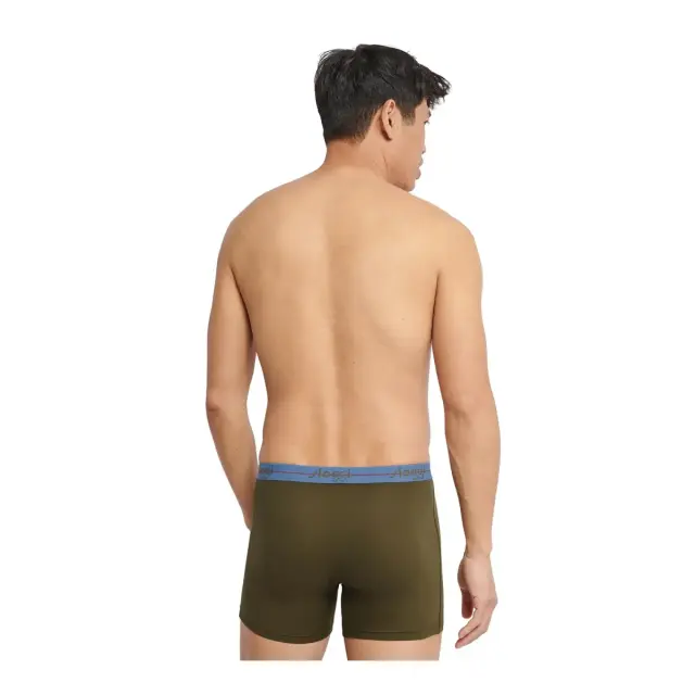Sloggi Ανδρικό Boxer Start Short Box - Διπλό Πακέτο, Χρώμα Χακί-Γαλάζιο 3