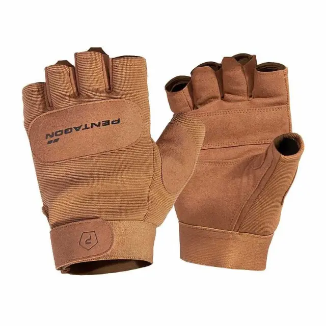 Pentagon 1/2 Duty Mechanic Gloves-Γάντια με Μισά Δάκτυλα - 03-Coyote-Καφέ