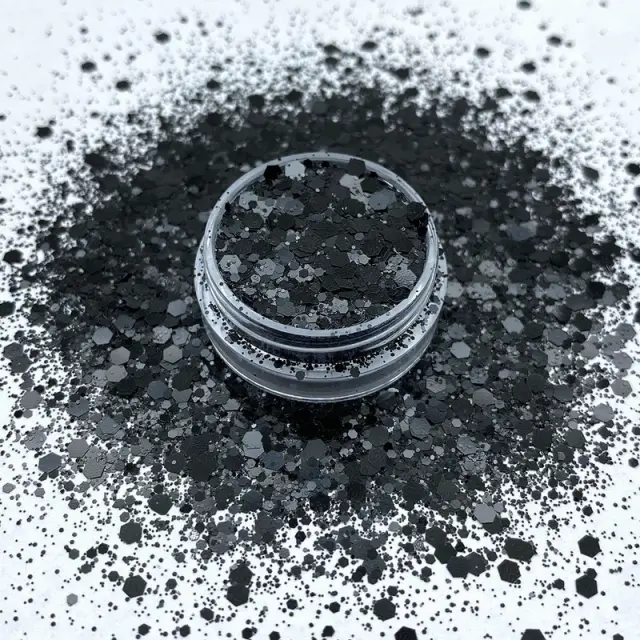 Chunky glitter 20gr, Μαύρο