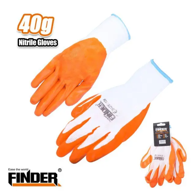 Γάντια εργασίας αντιολισθητικά - Nitrile - 40g - Finder - 194643 2