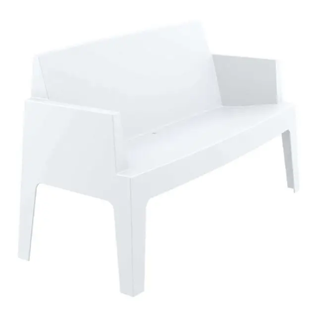 Καναπές Στοιβαζόμενος BOX Λευκό PP 138x62x80cm