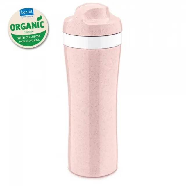 Koziol Oase Organic Water Bottle 425ml - Ροζ