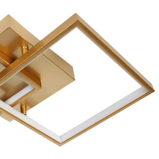 Φωτιστικό οροφής LED 27W 58x35x8 εκ. χρυσό με controller - GLOBOBOX 2