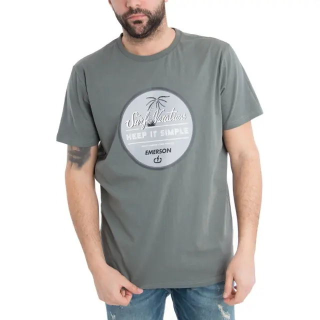 Emerson Men's T-Shirt (191.EM33.33-Army Green) - Πράσινο - XL