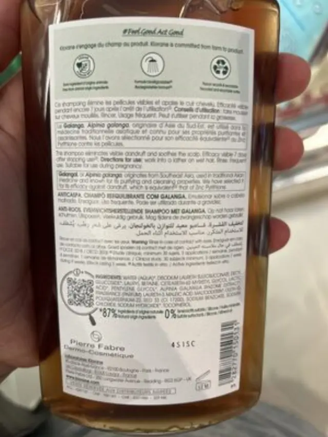 Klorane Galanga Σαμπουάν κατά της Πιτυρίδας για Όλους τους Τύπους Μαλλιών 400ml 2