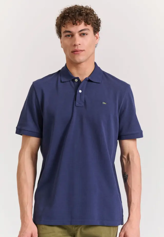 FunkyBuddha Polo T-shirt Navy FBM011-001-11 - S