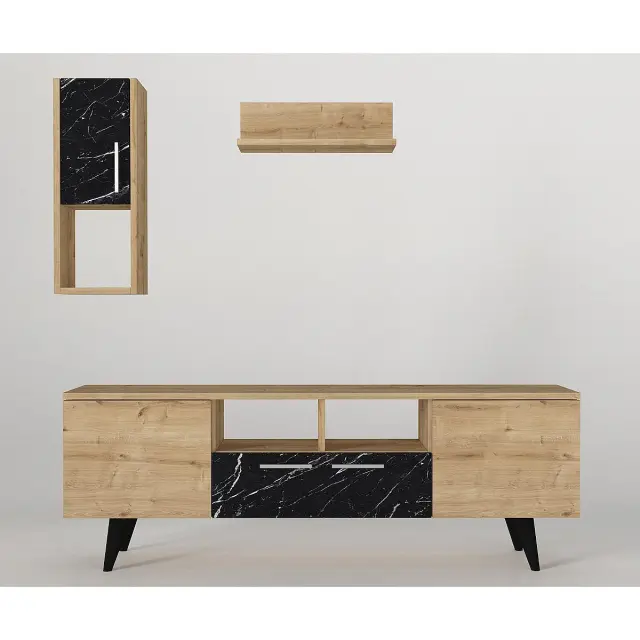 Σύνθετο UTAH Sapphire/Καφέ Μοριοσανίδα 140x29.5x46cm 3