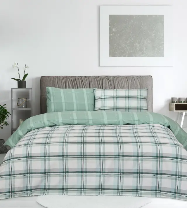 Πάπλωμα 230x250 Υπέρδιπλο Kocoon Frank Mint 100% βαμβακερό