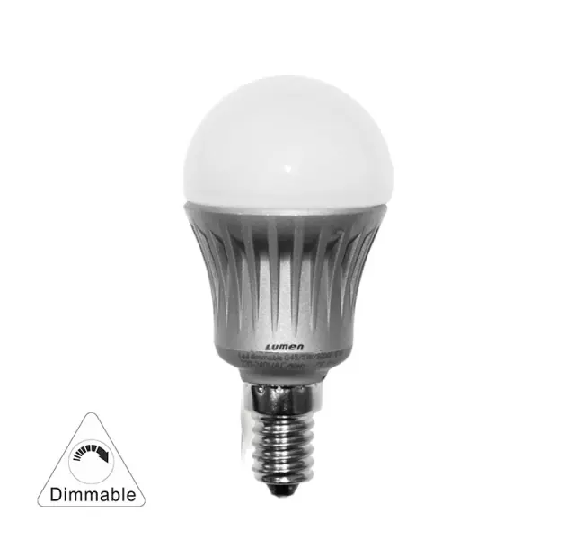 LED ΣΦΑΙΡΙΚΟ AΣΗΜΙ ΑΛΟΥΜΙΝΙΟ Ε14 5W 230V ΝΤΙΜΑΡΙΖΟΜΕΝΟ ΨΥΧΡΟ