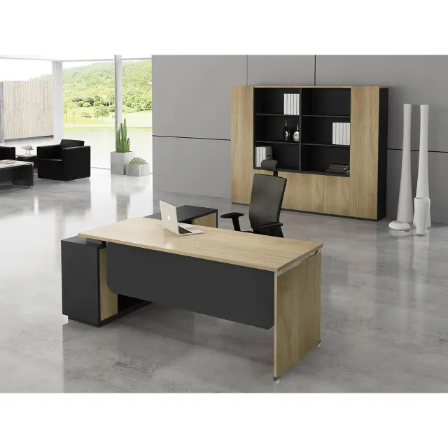 Γραφείο PROJECT Δεξιά Γωνία Sonoma/Γκρι 160x60/140x40cm Υ75/65cm