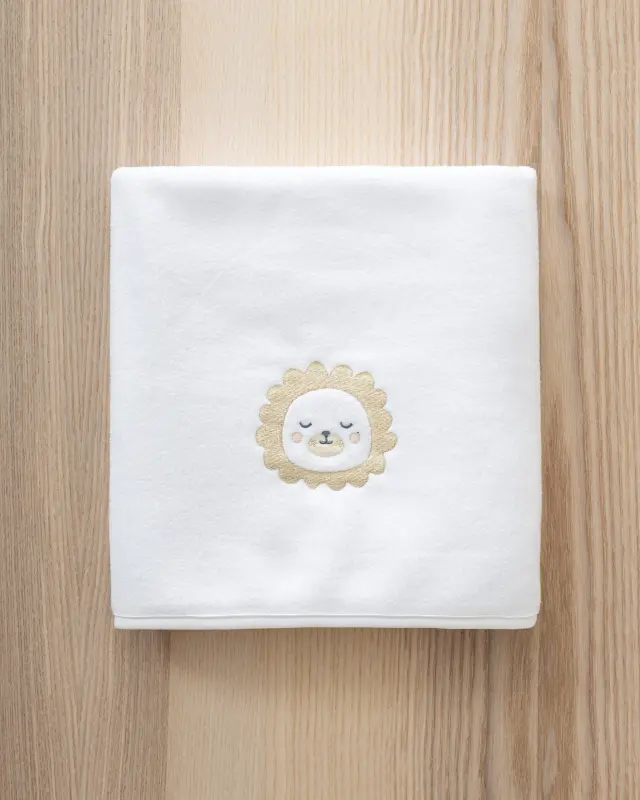 Nima Bebe Κουβέρτα 110x140 - Jungle Ride Λευκό