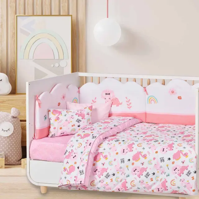 Σετ σεντόνια 3τμχ δεινόσαυροι & πεταλούδες Das baby 2
