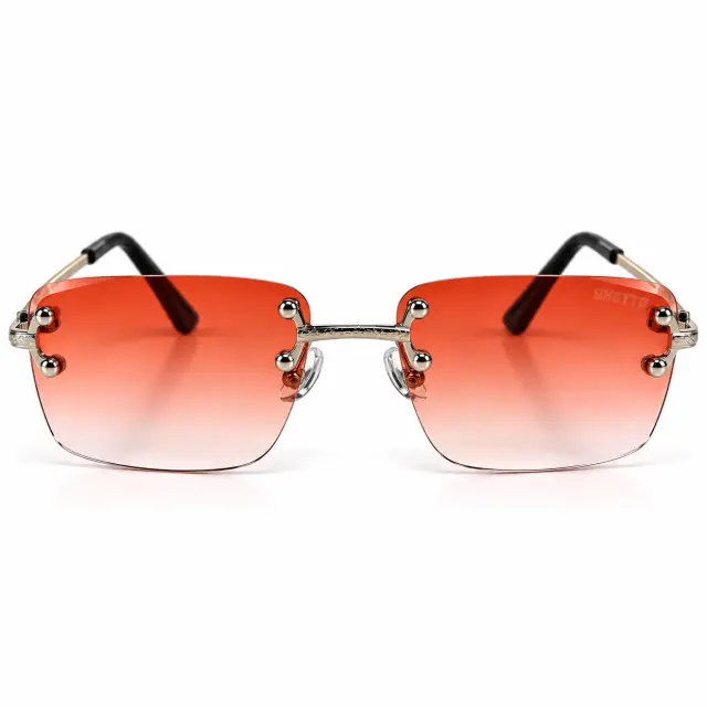 Ghetto Palette Sunglasses – Orange Silver | Unisex