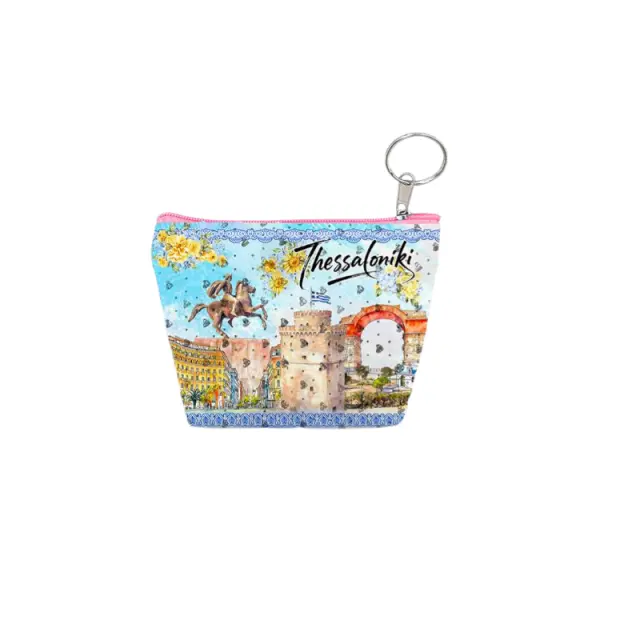 Πορτοφόλι Souvenir μπρελόκ mini - Σετ 10pcs - PVC - Thessaloniki - 11*7*4cm - 871807