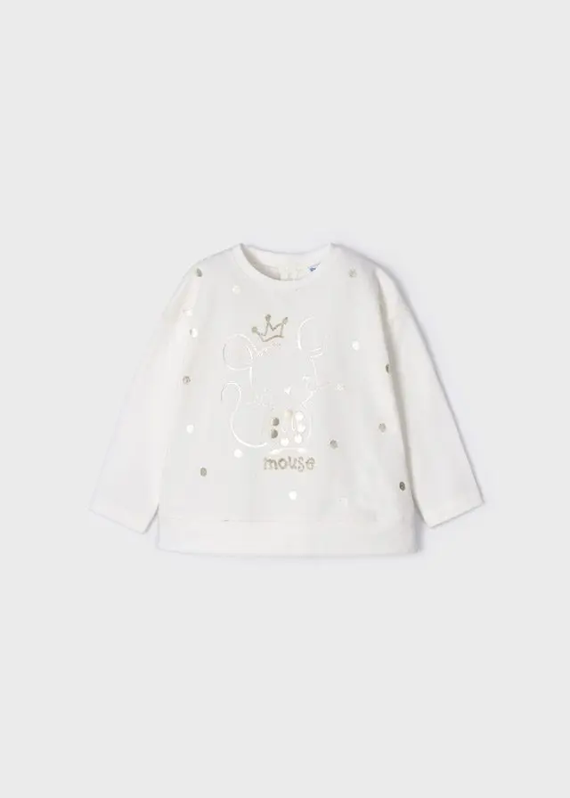 Baby 6 μηνών έως 4 ετών Μπλούζα μακρυμάνικη ECOFRIENDS εκρού - 12M