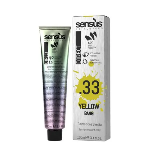 Sensus Direct Bang (33) Yellow 100ml - (άμεση βαφή σε κίτρινο χρώμα)