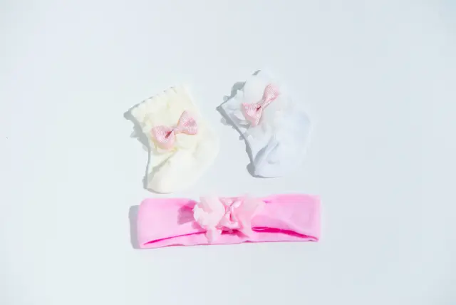 Socks Baby Combo 3pcs με Κορδέλα + Φιόγκο Colours