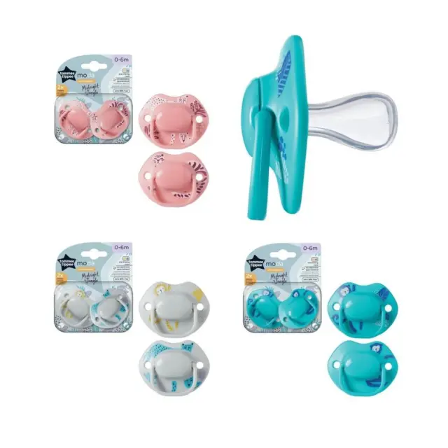 Tommee Tippee Moda Πιπίλες Σιλικόνης για 0-6 μηνών 2τμχ