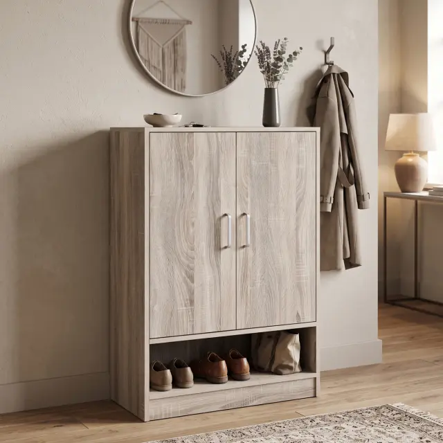 Παπουτσοθήκη Ντουλάπι Lemba pakoworld sonoma 80x33x120εκ
