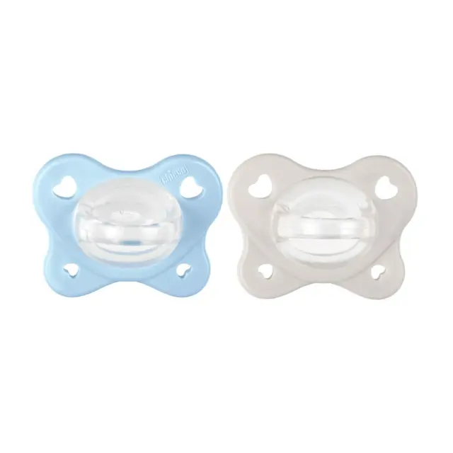 CHICCO Physioforma Πιπίλες Σιλικόνης Physio Dual Soft Σιέλ για 2-6 μηνών 2τμχ 2