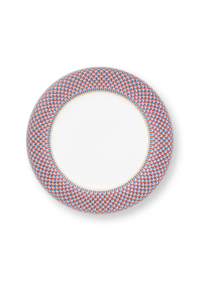 PIP STUDIO ΠΟΡΣΕΛΑΝΙΝΟ ΠΙΑΤΟ ΦΑΓΗΤΟΥ FLOWER FESTIVAL ΜΠΛΕ 26,5cm - One size