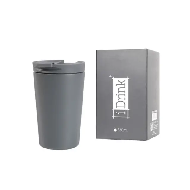 Κούπα I Drink ID0236 Travel Mug 260ml Grey/ 139000236 (i-Total)