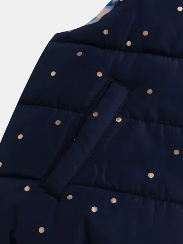 Βρεφικό Μπουφάν 2 σε 1 για Κορίτσια Polka & Abstract ΛΕΥΚΟ 2