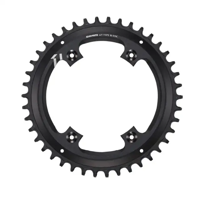 ΔΙΣΚΟΣ ΦΥΛΛΟ SRAM X-SYNC 42T 11 SPEED APEX1 ASYMMETRIC 110BCD ALUM BLACK BB30 OR GXP