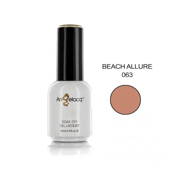 Ημιμόνιμο επαγγελματικό βερνίκι ANGELACQ 15ML - 0.5FL.OZ 063 Beach Allure