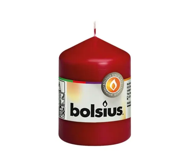 Μπορντό Κερί Bolsius 80mm x 58mm - Κομψό και Ιδιαίτερο για Κάθε Χώρο