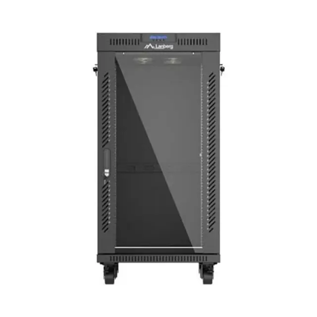 Lanberg Καμπίνα Rack 19" 22U 600x600 Black LCD V2 (FF01-6622-12BL)