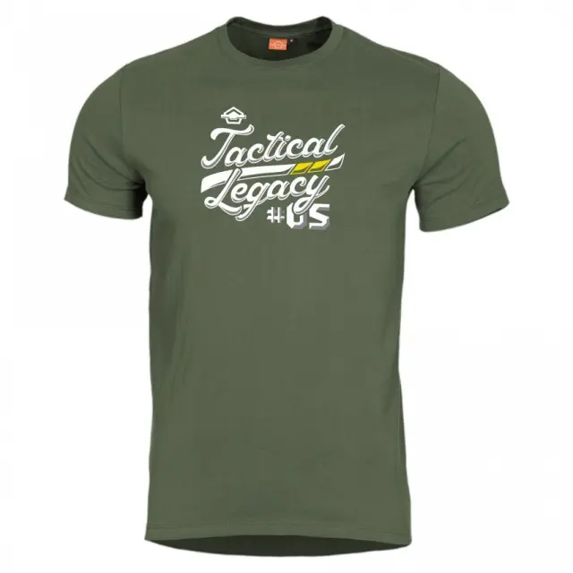 Pentagon Ageron "Tactical Legacy" T-Shirt-Μπλουζάκι Μακό για Τακτική- Καθημερινή Χρήση - 06-Χακί-Olive Green