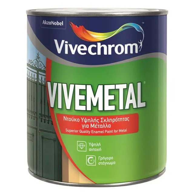 VIVECHROM VIVEMETAL - ΜΑΥΡΟ - ΓΥΑΛΙΣΤΕΡΟ,750ml