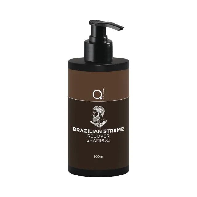 Recovery Shampoo Brazilian Str8me 300ml by Qure - Σαμπουάν Αποκατάστασης 3