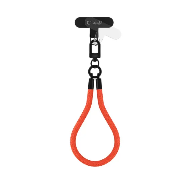 Tech-protect C3s Rope Wrist Strap Neon Orange/black