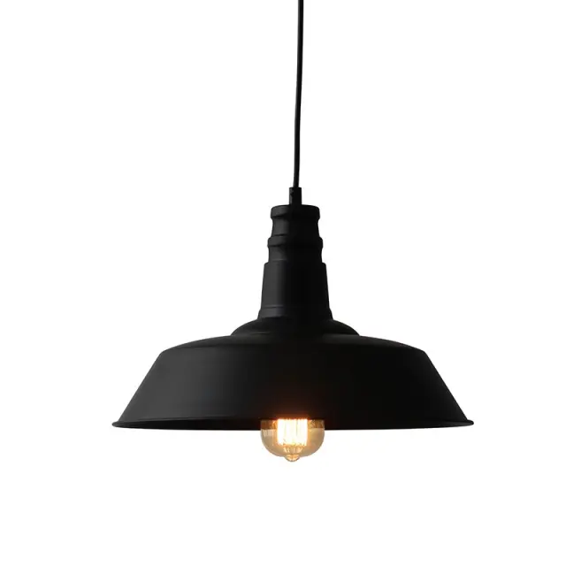 ΚΑΜΠΑΝΑ ΜΕΤΑΛΛΙΚΗ ΜΑΥΡΗ Φ36CM 1ΧE27 MINORE / KS1290P36T1BK