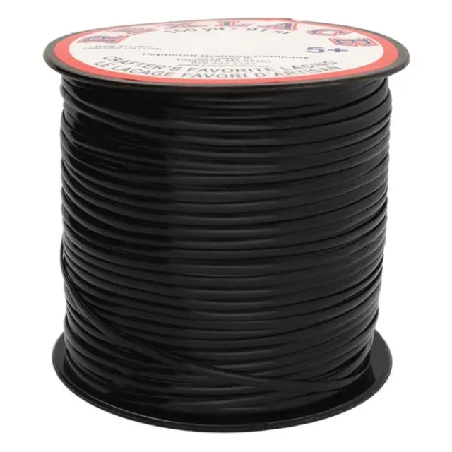 Κορδόνι Νάυλον Pepperell Rexlace Britelace 2.35x0.76mm - Black - 91m