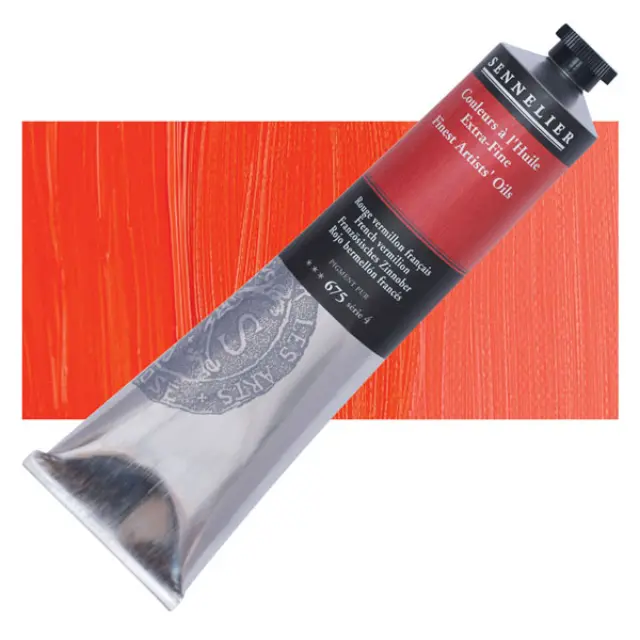 Sennelier Λάδι Finest Artists Oil 675 French Vermillon - 200ml