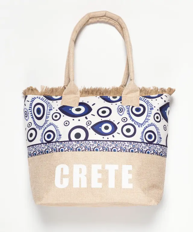 Τσάντα με χερούλι (49cm x 15cm x 34cm) μάτι 2 CRETE - -