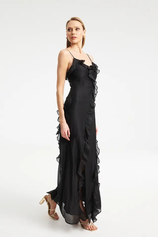 Maxi Φόρεμα με Βολάν CARETTA DRESS - XS 3