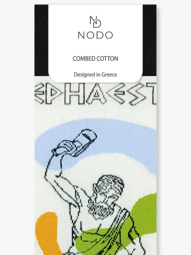 Κάλτσα Βαμβακερή με Σχέδια Hephaestus The Greek God NODO - 43-48 3