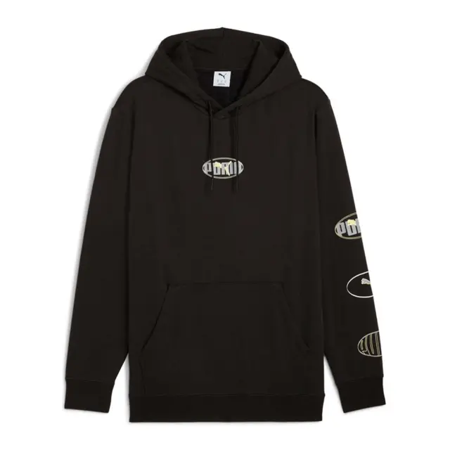 Puma Men's Essentials Logo Lab Execution Fleece Hoodie Μαύρο 688180-01 (Puma)