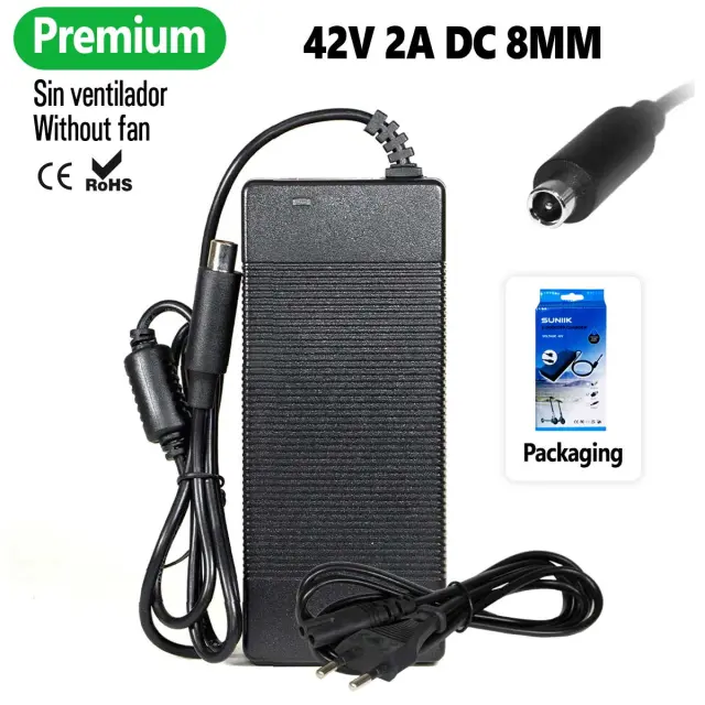 SUNIIK PREMIUM ΦΟΡΤΙΣΤΗΣ ΓΙΑ XIAOMI SCOOTER ΚΑΙ NINEBOT 42V 2A DC8MM connector